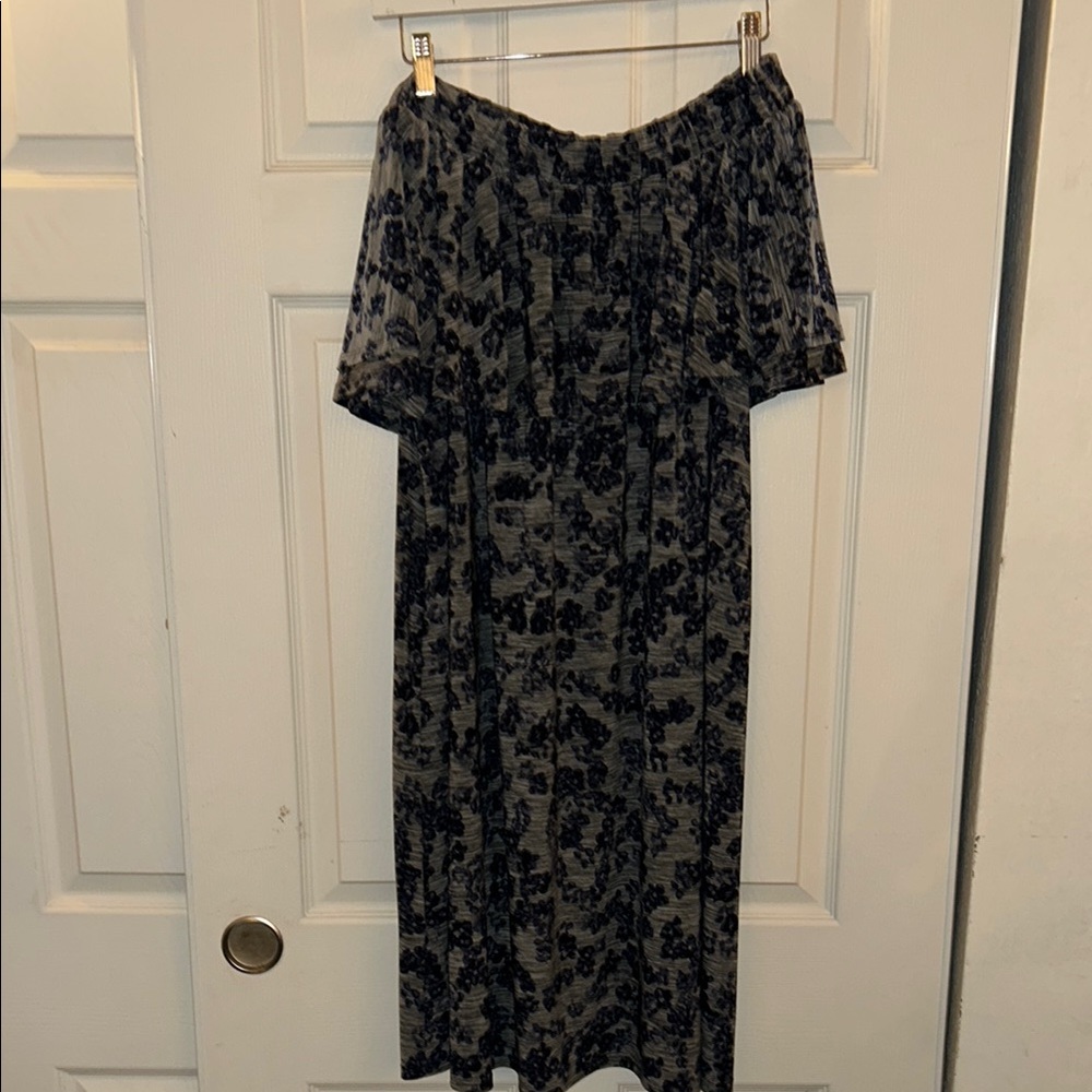 Floral Patterned on over shoulder dress